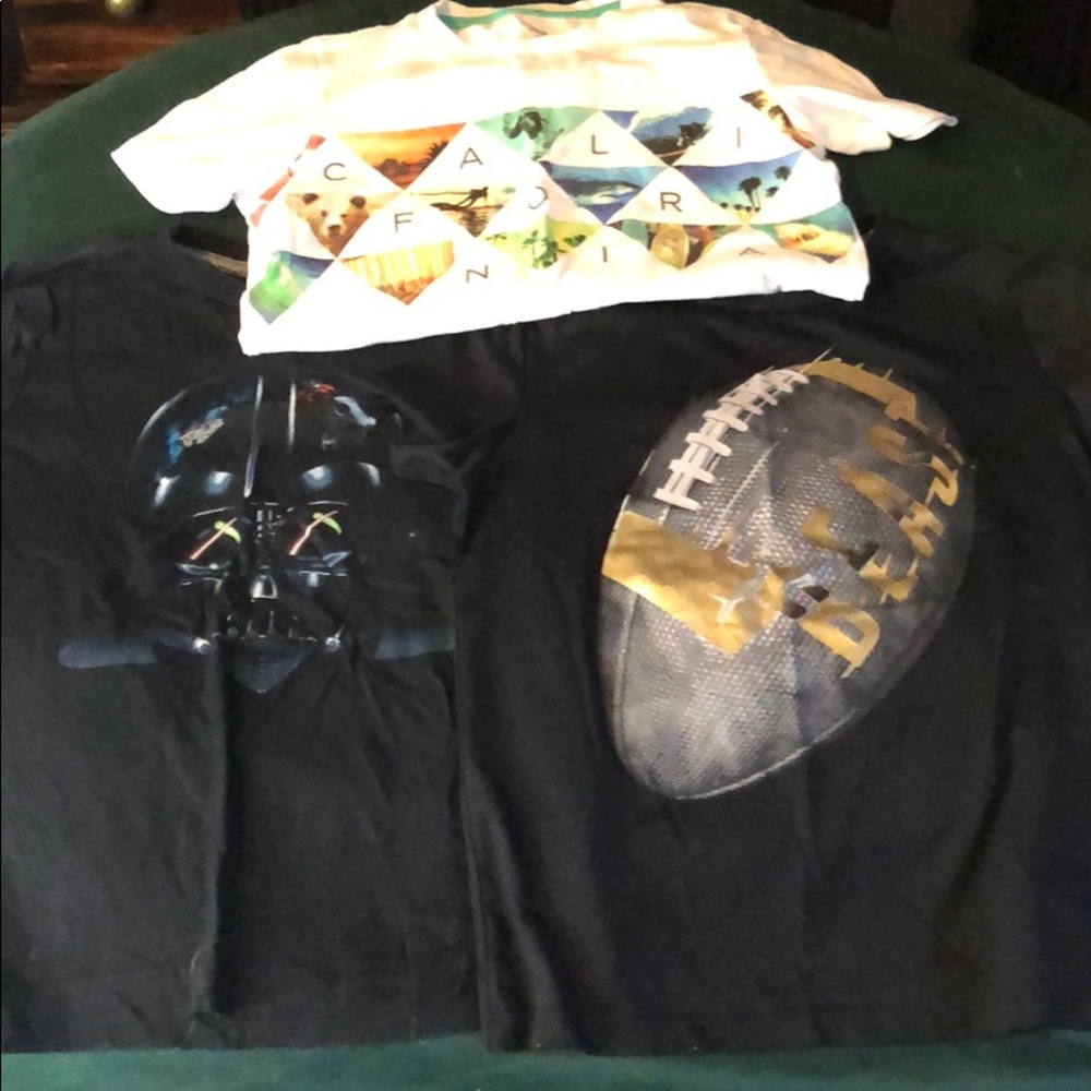 BOYS MEDIUM OLD NAVY TEE SHIRT LOT STAR WARS